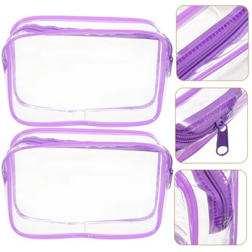 Воздушные косметические пластиковые пакеты на молнии 2 шт.