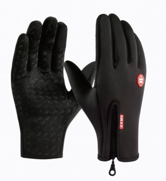 Термоперчатки утепленные термоактивные зимние черные, женские и мужские.