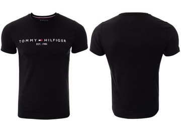 TOMMY HILFIGER KOSZULKA T-SHIRT CORE TOMMY LOGO TEE BLACK r.XL