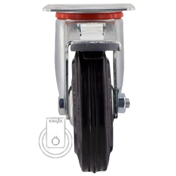 НАБОР ИЗ 4 ШТ. Полочная тележка WHEELS fi 125 23STGU125