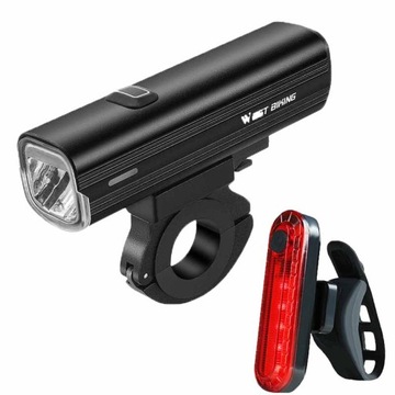 Mocno świecąca lampka rowerowa LED (USB) na p