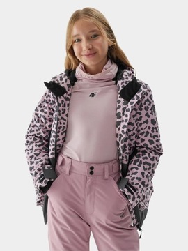 ДЕТСКАЯ ЗИМНЯЯ КУРТКА С КАПЮШОНОМ 4F ДЛЯ ДЕВОЧЕК AW23F357