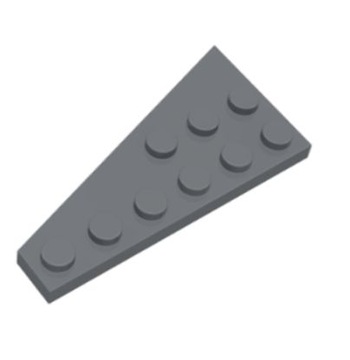 LEGO PŁYTKA SKRZYDŁO PRAWE CIEMNOSZARE NR 54383