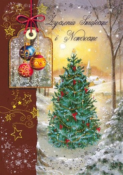 Zestaw Kartek świątecznych z życzeniami 9szt Kartki na Boże Narodzenie ZBT2