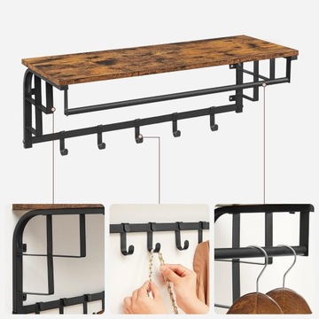 Wieszak ścienny wisząca półka LOFT