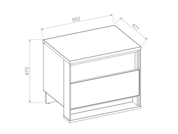 Комплект мебели для спальни QUANT COLLECTION - лофт