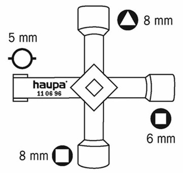 HAUPA KEY ДЛЯ ТЕХНИЧЕСКИХ РАСПРЕДЕЛИТЕЛЬНЫХ ШКАФОВ