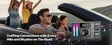 Nadajnik radiowy Bluetooth FM Bezprzewodowy adapter samochodowy z podwójnym portem ładowania