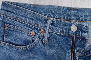 LEVIS 511 SLIM JEANSY spodnie męskie niebieskie PREMIUM 29/34 pas 74