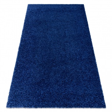 Dywan pluszowy shaggy granat/ kobalt 60x250