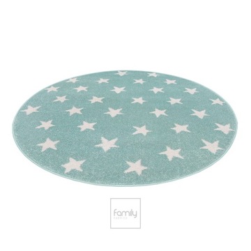 Ковер круглый Fi 80 Sanford stars 91 мятный