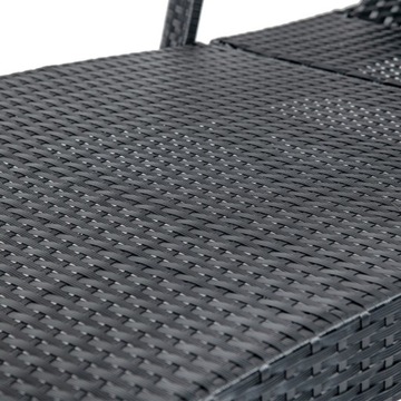 САДОВЫЙ СТУЛ СТУЛ, САДОВАЯ МЕБЕЛЬ ИЗ РОТАНГА, 1 СИДЕНЬЕ, ЧЕРНЫЙ