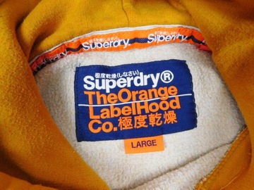 SUPERDRY__ORANGE LABEL M20351CR__YELLOW__ŻÓŁTA Z KAPTUREM__L