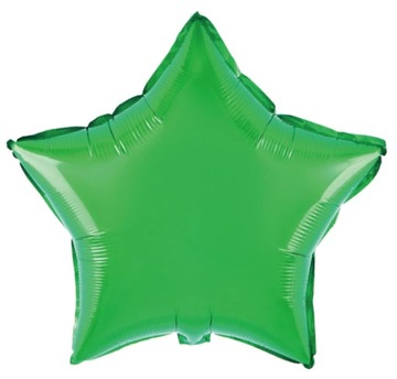 BALON foliowy GWIAZDKA ZIELONA 18