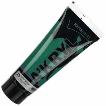 Farba akrylowa Renesans 15 zieleń ciemna 200 ml