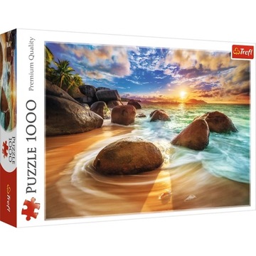 PUZZLE UKŁADANKA PLAŻA SAMUDRA, INDIE 1000 el.