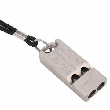 Портативный двойной аварийный свисток из сплава