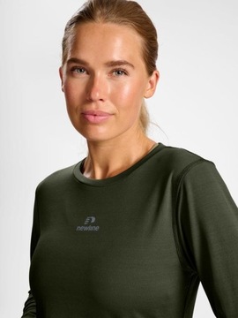 NEWLINE KOSZULKA SPORTOWA DŁUGI RĘKAW OKRĄGŁY DEKOLT LOGO YVC HMR__M