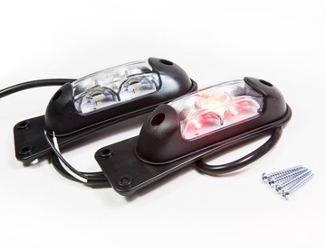 Подвесной габаритный фонарь BUS, встроенный светодиод 12В 24В, белый, красный, оранжевый