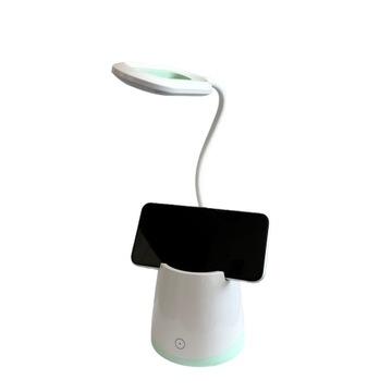 Lampka nocna Organizer, Led, USB, biurkowa, bezprzewodowa dla dzieci