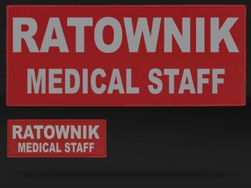 НАБОР ЭМБЛЕМ ДЛЯ МЕДИЦИНСКОГО ПЕРСОНАЛА VELCRO RATOWNIK MED
