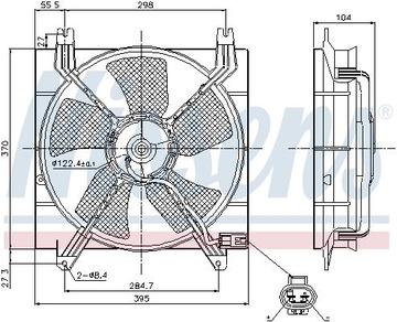 NISSENS 85353 VENTILÁTOR CHLAZENÍ MOTORU