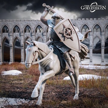 Mounted Northern Kingdom Captain The Printing Goes