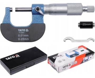 MIKROMETR ZEWNĘTRZNY NONIUSZOWY 25-50mm YATO 72301