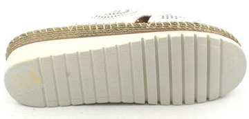 Manitu białe klapki damskie 900119-03 rozmiar 36