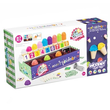 Набор магазинов мороженого обучения учится посчитать кафе Montessori XXL Woopie