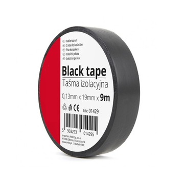 AMIO TASMA IZOLACYJNA CZARNA SZKOT PCV 19MM