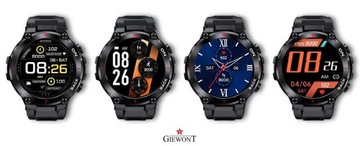 Спортивные умные часы Giewont GW460-1 черные с GPS и GPS