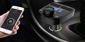 FM-ПЕРЕДАТЧИК BLUETOOTH, ЗАРЯДНОЕ УСТРОЙСТВО для MP3, SD, 2 порта USB