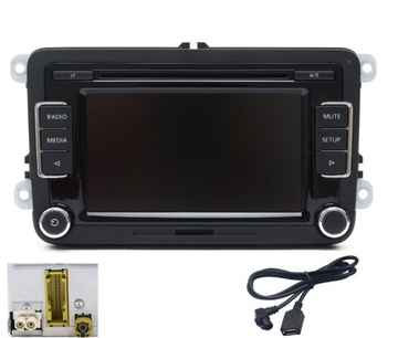Radio samochodowe VW RCD510 + kabel USB + RVC
