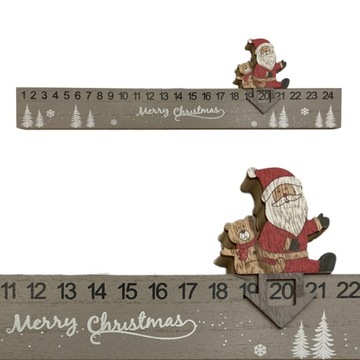 KALENDARZ ADWENTOWY DREWNIANY ODLICZANIE DO ŚWIĄT