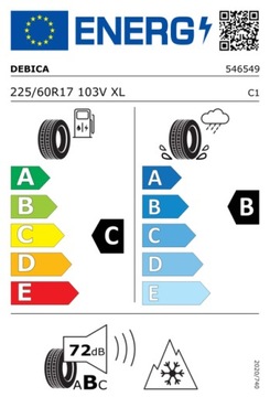 KIA SPORTAGE IV KOLA ZIMNÍ 225/60R17 DEBICA NOVÉ