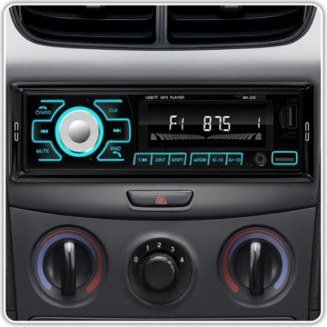 Radio samochodowe 1DIN Bluetooth USB SD AUX MP3 mikrofon pilot zestaw | thumb 8