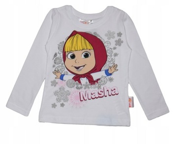BLUZKA t-shirt MASZA I NIEDŹWIEDŹ bluzeczka 122