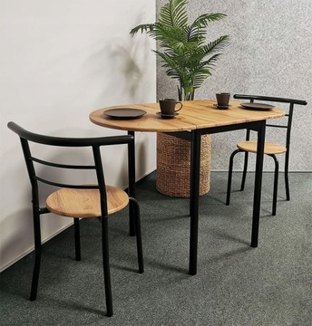 СТОЛ СКЛАДНОЙ ДОМАШНИЙ СТОЛ ДЛЯ КУХНИ, ОБЕДЕННОЙ ГОСТИНОЙ, СОВРЕМЕННЫЙ ДУБ REIN