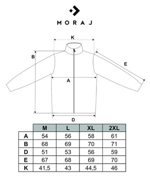 KURTKA MĘSKA Przejściowa na Wiosnę Pikowana Rozpinana bez Kaptura MORAJ M