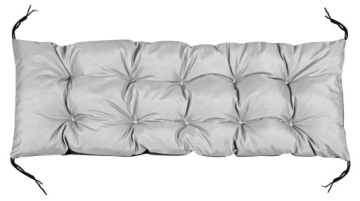 Садовая подушка 120x40 см для скамейки-качалки из поддона, водонепроницаемая, светло-серая