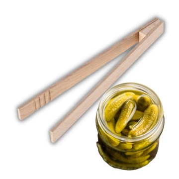 DREWNIANE SZCZYPCE DO OGÓRKÓW GRILLA KUCHENNE 22CM