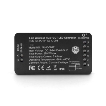 Светодиодный контроллер Gledopto RGB CCT ZigBee Tuya 12V