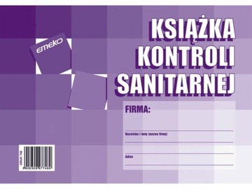 Książka kontroli sanitarnej KKS Emeko A5 748
