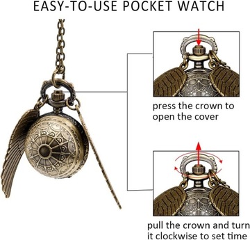 Zegarek kieszonkowy w kształcie kuli Retro Ball wisiorek naszyjnik