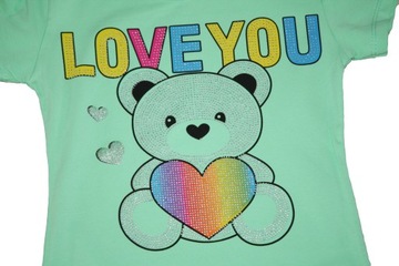 БЛУЗКА С ЛЕНТАМИ СЕРДЦЕ МИШКА, размер R 134