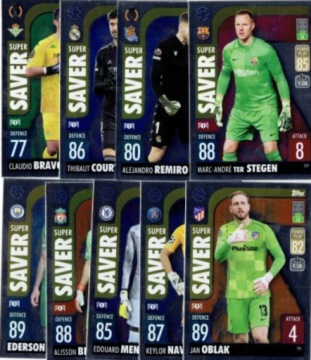 KOMPLET 9 KART SUPER SAVER TOPPS MATCH ATTAX 2021