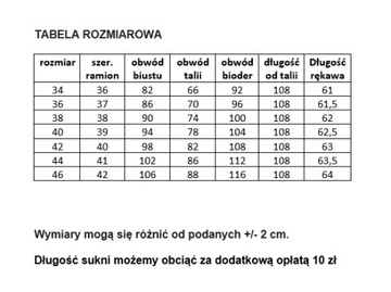 SUKIENKA DŁUGA SZYFON ZWIEWNA SZEROKI DÓŁ r. 44