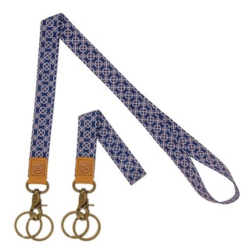 Smycz na identyfikator ID holder skóra naturalna