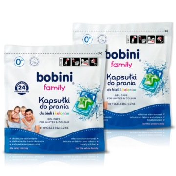 Bobini Family Капсули для Прання Гіпоалергенні Колір Білий 48 шт.